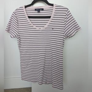 Tommy Hilfiger Striped Light Pink Tshirt